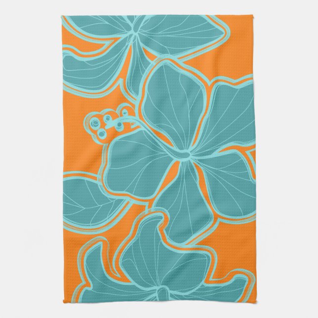 Kailua Hibiskus Hawaiian Kittuch Küchentuch (Vertikal)