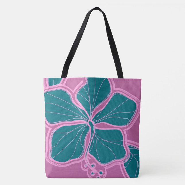 Kailua Hibiskus-hawaiische umschaltbare Tasche (Vorderseite)