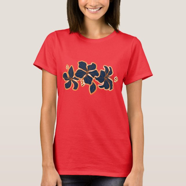 Kailua Hibiskus Ladys T - Shirt (Vorderseite)