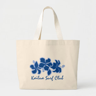 Kailua Hibiskus Surf Club Beach Bag Jumbo Stoffbeutel