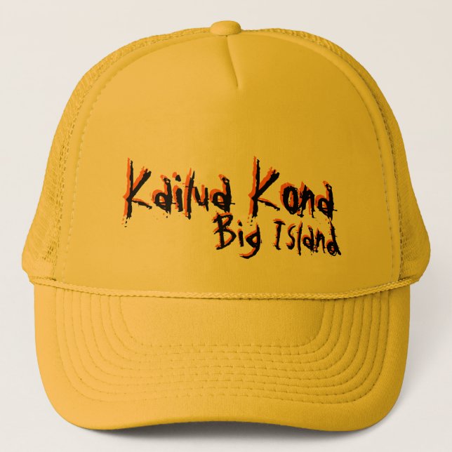 Kailua Kona Big Island Hhawaii Truckerkappe (Vorderseite)