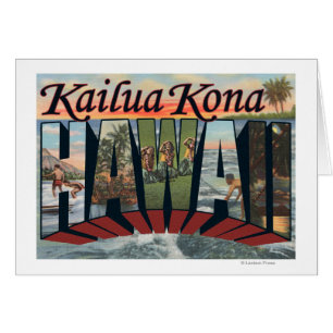 Kailua Kona, Hawaii - große Buchstabe-Szenen
