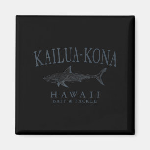 Kailua - Kona Hawaii Hai Retro-Schiefer Kunst Ange Magnet