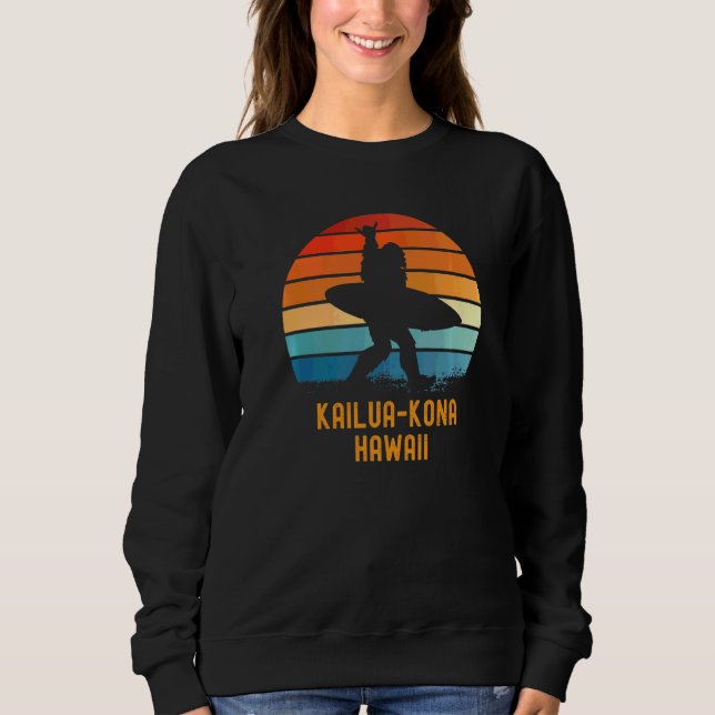 Kailua Kona Hawaii Sasquatch Souvenir Sweatshirt (Vorderseite)