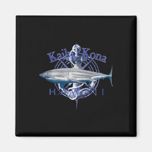 Kailua Kona Hawaii Segeln auf dem Wasserbootfahren Magnet