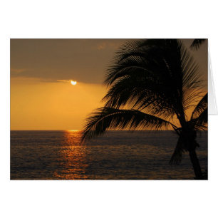 Kailua Kona, Hawaii, Sonnenuntergang-Karte