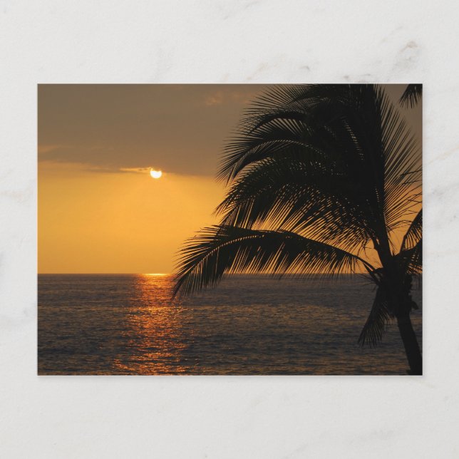 Kailua-Kona, Hawaii, Sunset Postcard Postkarte (Vorderseite)