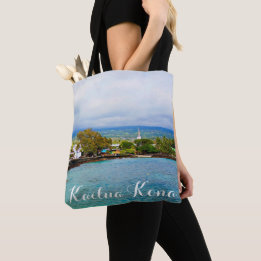 Kailua Kona Pier Hawaii Oil Paint Digital Art Tasche