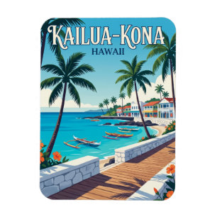 Kailua-Kona Town Hawaii Magnet