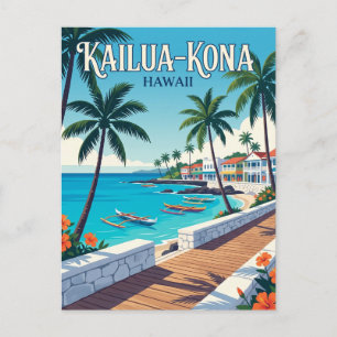 Kailua-Kona Town Hawaii Postkarte
