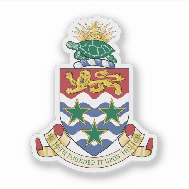 Kaimaninseln Aufkleber (Vorderseite)