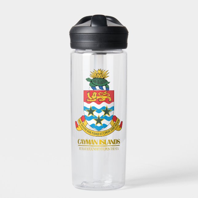 Kaimaninseln COA Trinkflasche (Vorderseite)