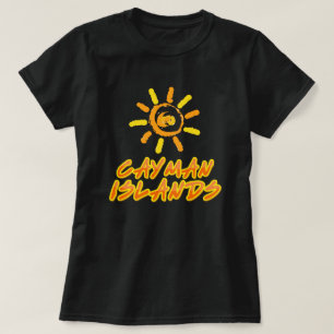 Kaimaninseln hellgelb und orange T-Shirt