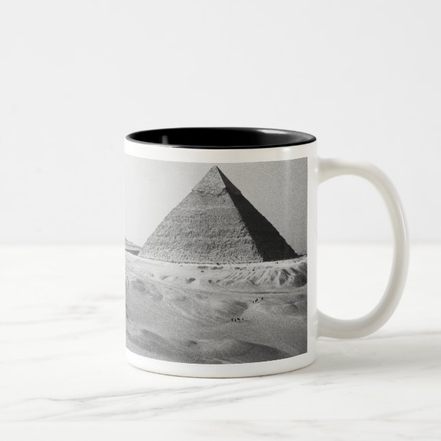 Kairo Ägypten, Giseh Pyramiden Zweifarbige Tasse (Rechts)