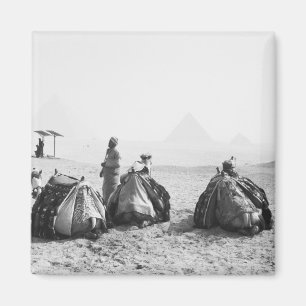 Kairo Ägypten, Kameljockeys Giza-Pyramiden (NR) Magnet