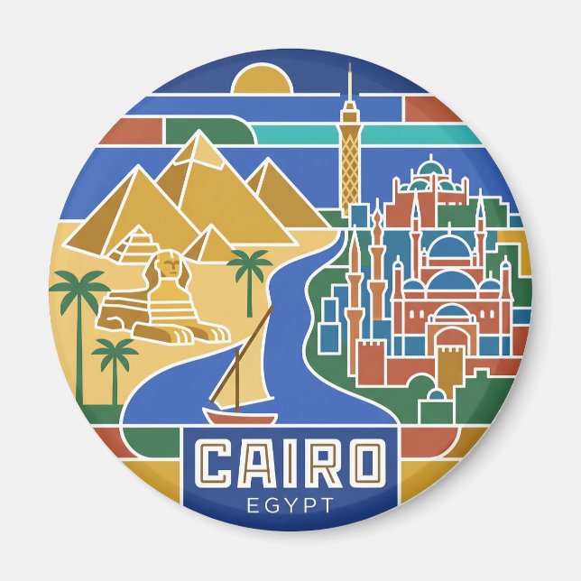 Kairo Ägypten Magnet (Vorne)