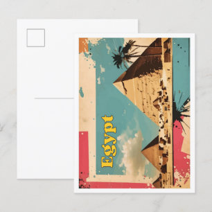 Kairo Ägypten Pop Kunst, Dichtung und Musik Postkarte