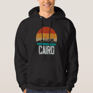 Kairo Ägypten Retro Vintag Sunset Skyline Kairo Hoodie