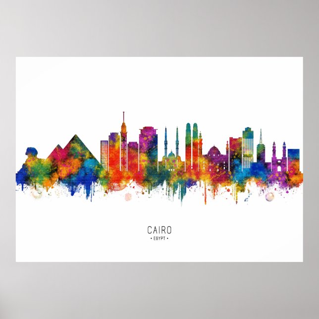 Kairo Ägypten Skyline Poster (Vorne)