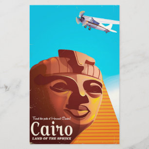 Kairo Ägypten Vintage Reiseposter Briefpapier