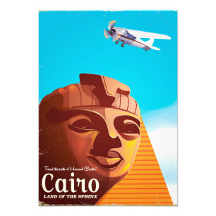 Kairo Ägypten Vintage Reiseposter Fotodruck