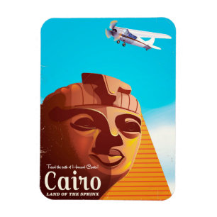Kairo Ägypten Vintage Reiseposter Magnet