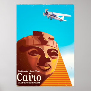 Kairo Ägypten Vintages Reiseplakat Poster