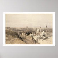Kairo sieht nach Westen, aus "Ägypten und Nubia", 