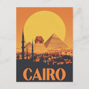 Kairo-Sonnenuntergang Postkarte