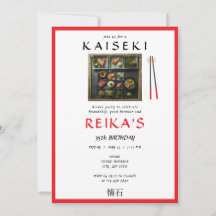 Kaiseki Japanisch Private Koch Red Birthday