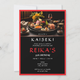 Kaiseki Private Koch Japanischer Milestone Geburts Einladung