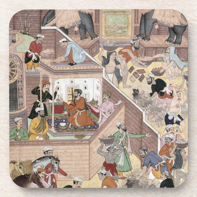 Kaiser Akbar (r.1556-1605) das buildin Untersetzer (Vorderseite)