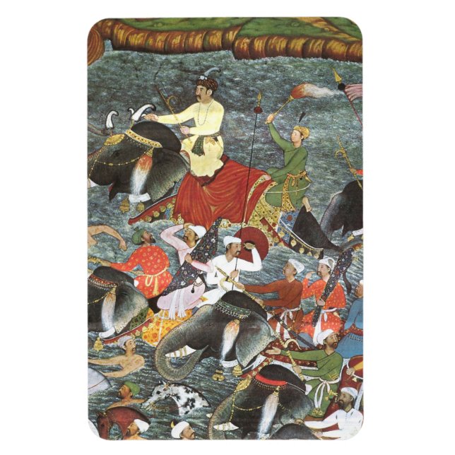 Kaiser Akbar River Ganges von der Mogulschule Magnet (Vertikal)