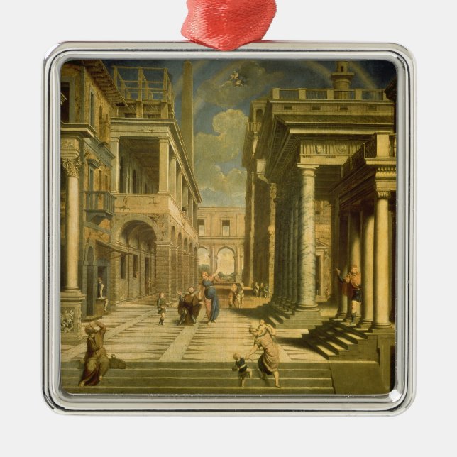 Kaiser Augustus und der Sibyl, 1535 Ornament Aus Metall (Vorne)