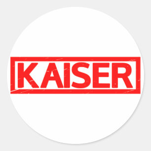 Kaiser Briefmarke Runder Aufkleber