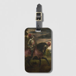 Kaiser Charles V. auf Horseback (von Tizian) Gepäckanhänger