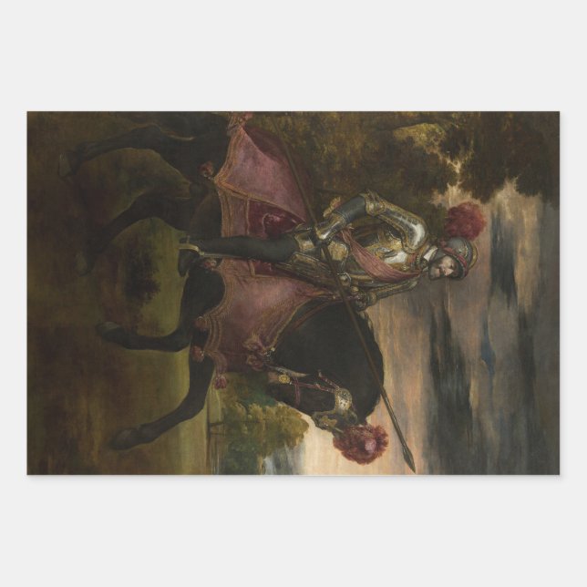 Kaiser Charles V. auf Horseback (von Tizian) Geschenkpapier Set (Vorderseite)