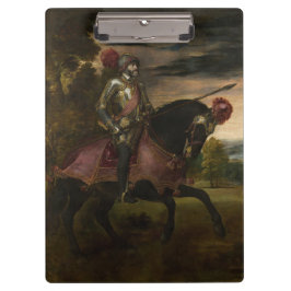 Kaiser Charles V. auf Horseback (von Tizian) Klemmbrett