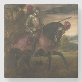 Kaiser Charles V. auf Horseback (von Tizian) Steinuntersetzer