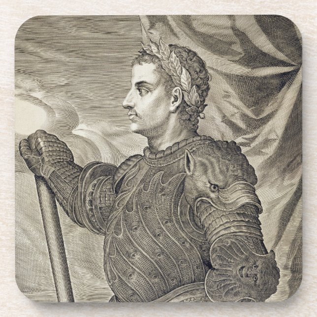 Kaiser D. Claudius Caesar von Rom von ANZEIGE 41 - Getränkeuntersetzer (Vorderseite)