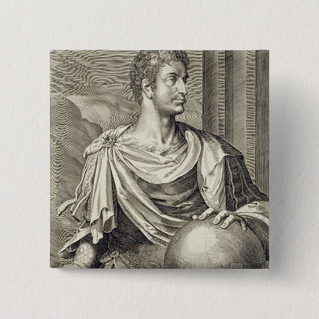 Kaiser D. Octavius Augustus (ANZEIGE 63 BC - 14) Button (Vorderseite)