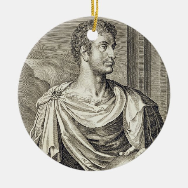 Kaiser D. Octavius Augustus (ANZEIGE 63 BC - 14) Keramik Ornament (Vorne)