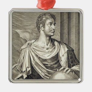Kaiser D. Octavius Augustus (ANZEIGE 63 BC - 14) Silbernes Ornament
