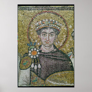 Kaiser Justinian I. c.547 AD Poster