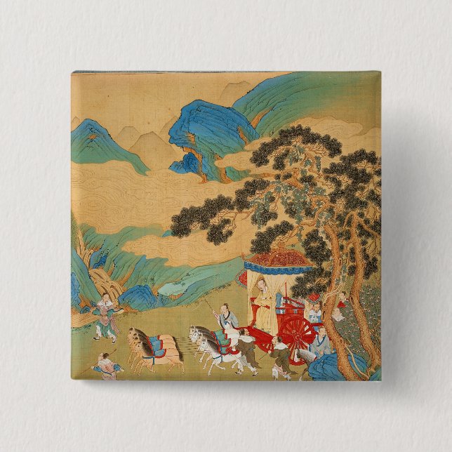 Kaiser MU Wang der Chou-Dynastie herein Button (Vorderseite)