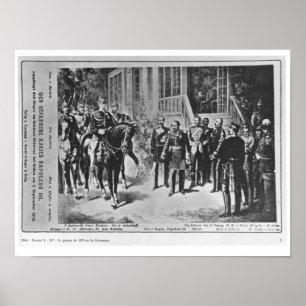 Kaiser Napoleon III und Kaiser Wilhelm I Poster