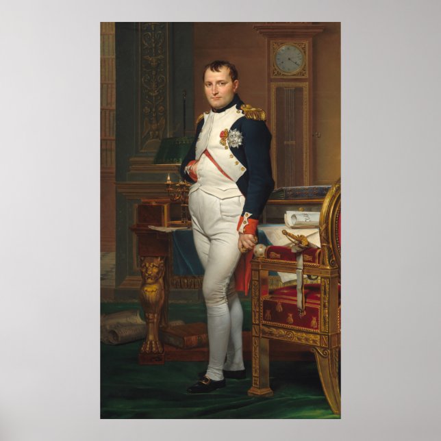 Kaiser Napoleon - Jacques-Louis David Fine Art Poster (Vorne)