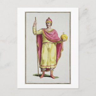 Kaiser Otto III (980-1002), eingraviert durch Pier Postkarte