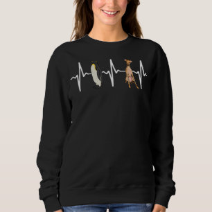 Kaiser Penguin italienischer Greyhound Heartbeat D Sweatshirt