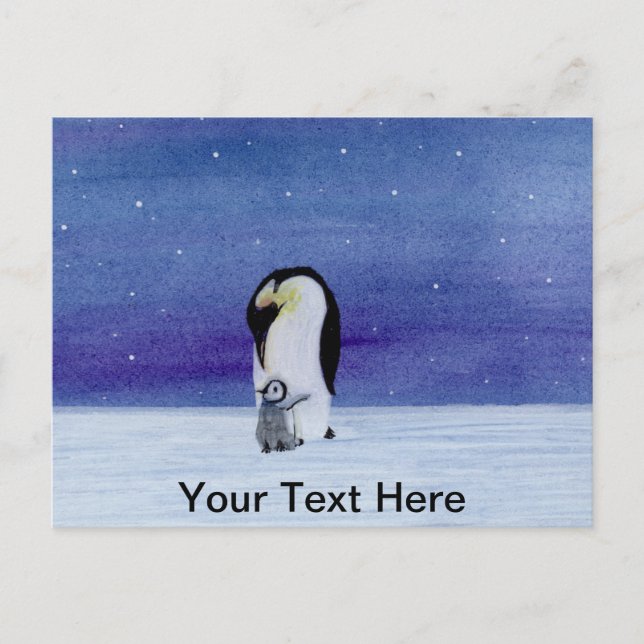 Kaiser Penguin Postkarte (Vorderseite)